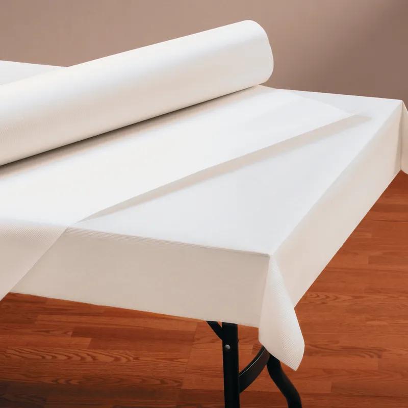 Table Cover Roll 40IN X300FT Paper White 1/Each