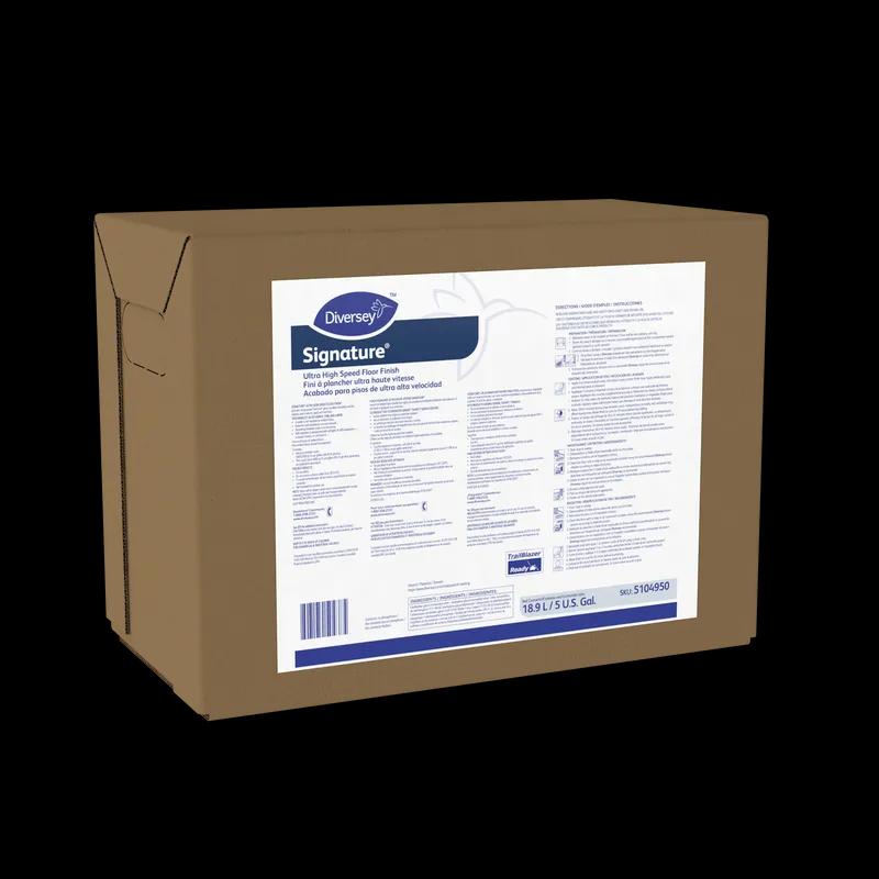 Signature® Floor Finish 5 GAL Burnishing Liquid RTU Bag-in-Box (BIB) 20% Solids Ultra High Speed (UHS) 1/Case