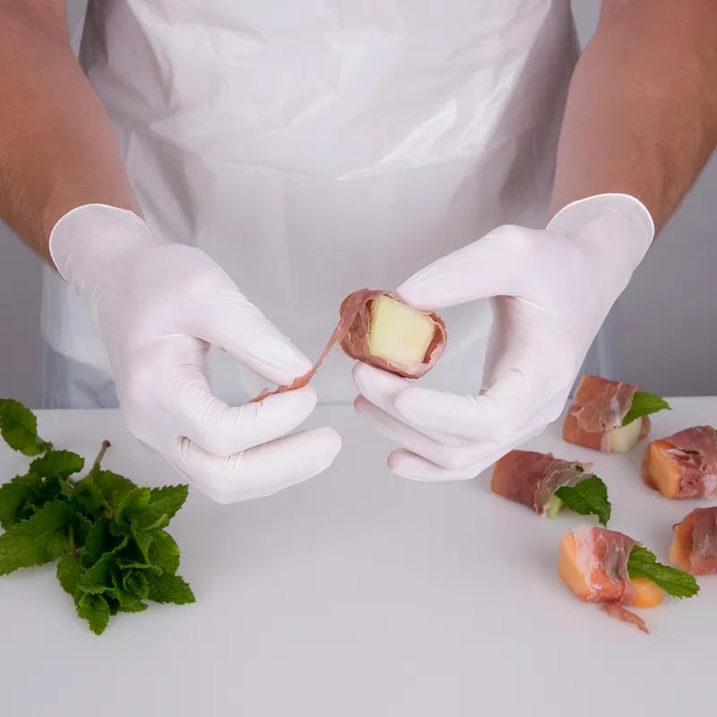 Gloves Medium (MED) White PVC Powder-Free 1000/Case