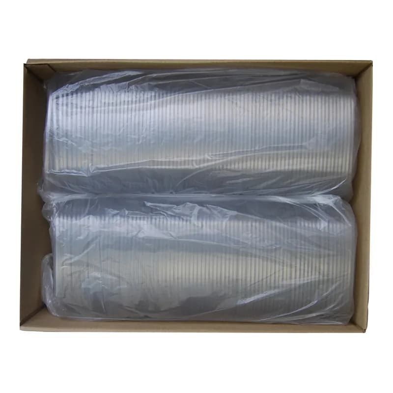 Lid Dome Medium (MED) 7.62X7.62X1 IN 1 Compartment PET Clear Square For 24-32-48 OZ Bowl Unhinged 300/Case