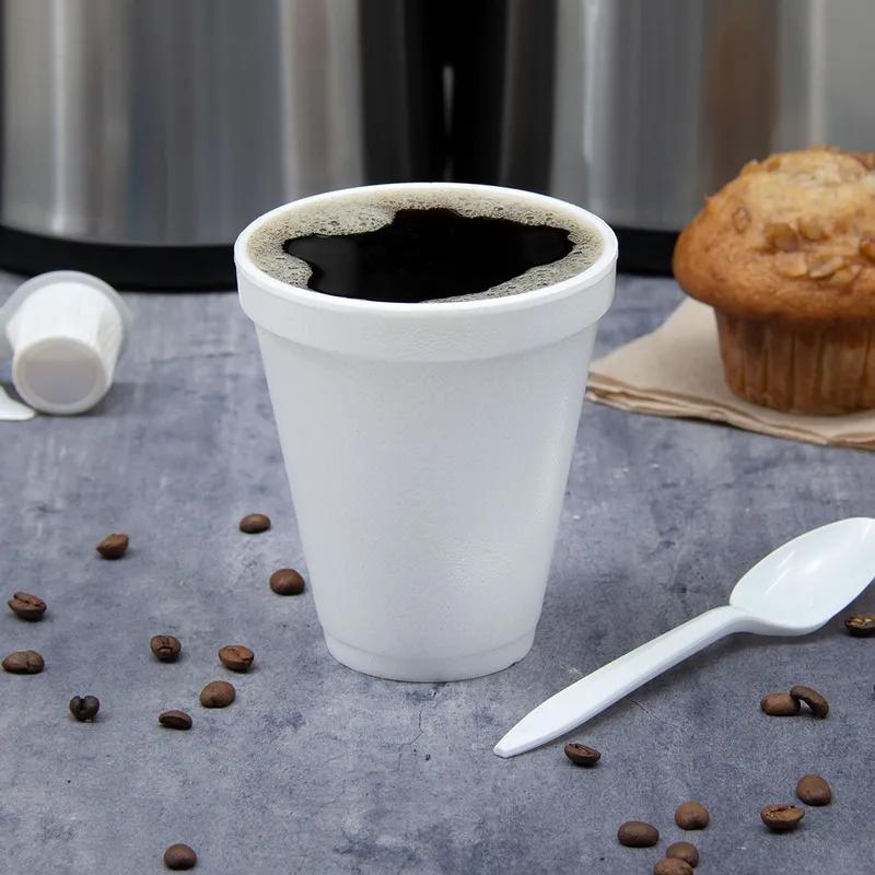 Dart® J Cup® Cup Insulated Squat 12 OZ EPS White 25 Count/Pack 40 Packs/Case 1000 Count/Case