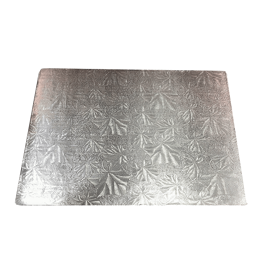 Cake Board 1/2 Size 13.75X17.75X0.25 IN SUS Paperboard Silver Rectangle 50/Case
