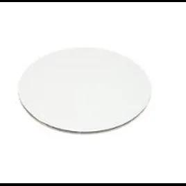 Cake Board 9 IN Corrugated Paperboard White Round Grease Resistant 100/Case