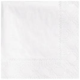 Beverage Napkins 10X10 IN White Regal Paper 2PLY 1/4 Fold Embossed 3000/Case
