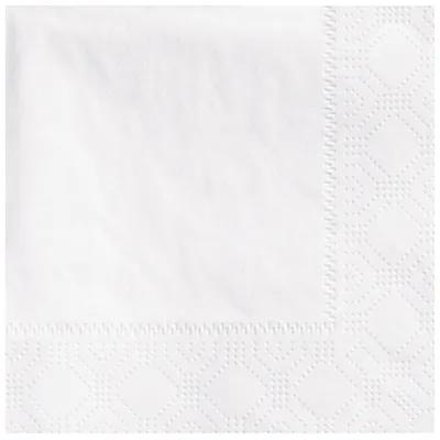 Beverage Napkins 10X10 IN White Regal Paper 2PLY 1/4 Fold Embossed 3000/Case