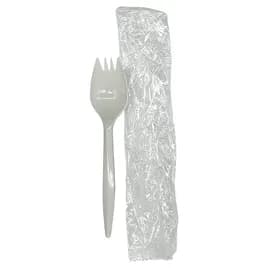 Victoria Bay Spork 6.25 IN PP White Medium Weight Individually Wrapped 1000/Case