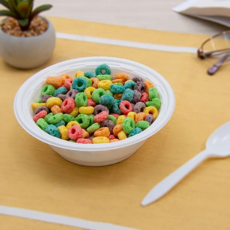 Dart® Famous Service® Bowl 12 OZ PS White Round Heavy Duty 125 Count/Pack 8 Packs/Case 1000 Count/Case