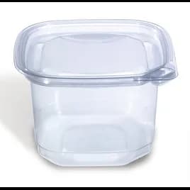 Evolutions® Deli Container Base 16 OZ PET Clear Square Tamper-Evident Tamper-Resistant 400/Case