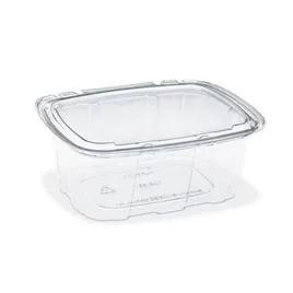 Crystal Seal® Deli Container Base 8 OZ Plastic Clear Tamper-Evident Tamper-Resistant 210/Case
