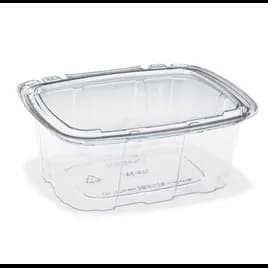Crystal Seal® Deli Container Base 8 OZ PET Clear Tamper-Evident Tamper-Resistant 210/Case