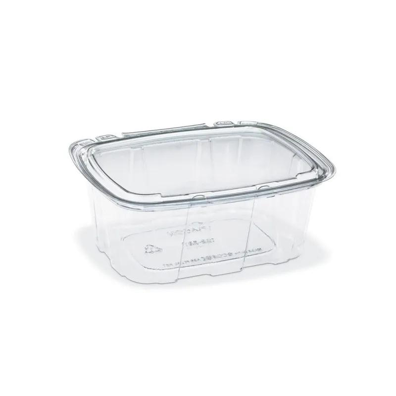 Crystal Seal® Deli Container Base 8 OZ PET Clear Tamper-Evident Tamper-Resistant 210/Case