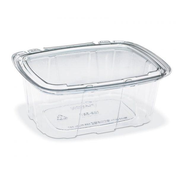 Crystal Seal® Deli Container Base 8 OZ PET Clear Tamper-Evident Tamper-Resistant 210/Case