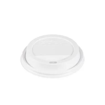 Solo® Traveler® Lid Dome 3.7X0.7 IN PS White For 12-20 OZ Hot Cup Cappuccino Sip Through 1000/Case