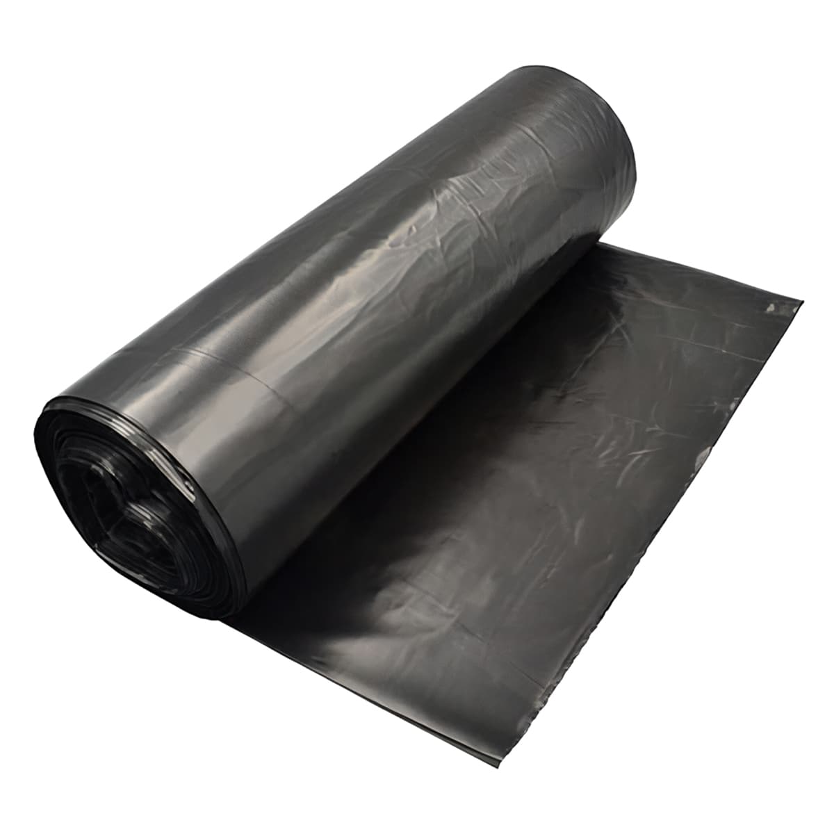 Compactor Bag 28 IN Black Plastic 3.5MIL Roll Tube 1/Roll
