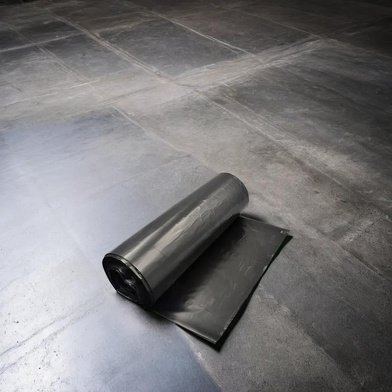 Compactor Bag 28 IN Black Plastic 3.5MIL Roll Tube 1/Roll