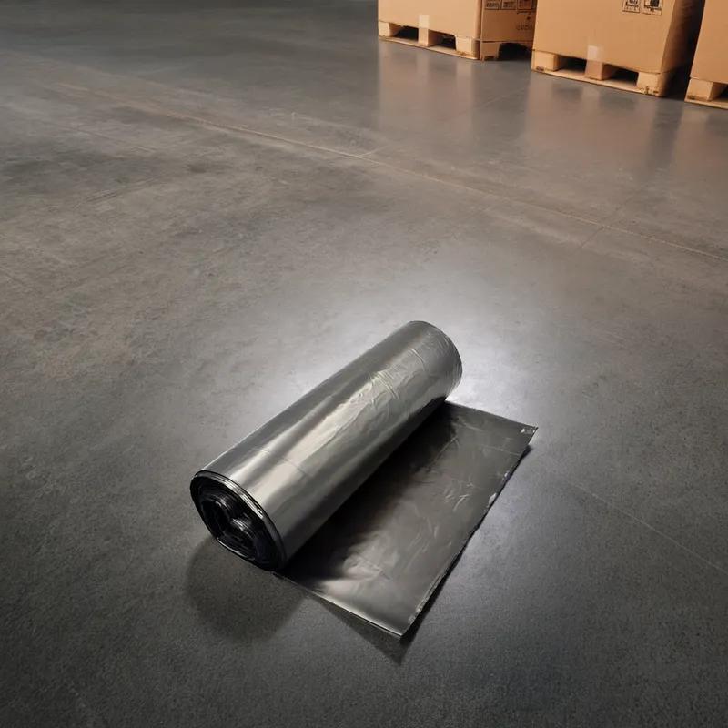 Compactor Bag 28 IN Black Plastic 3.5MIL Roll Tube 1/Roll