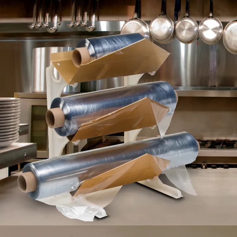 Multi-Purpose Cling Film Sheet 18X18 IN PVC Clear Perforated Freezer Safe 900 Sheets/Roll 1 Rolls/Case