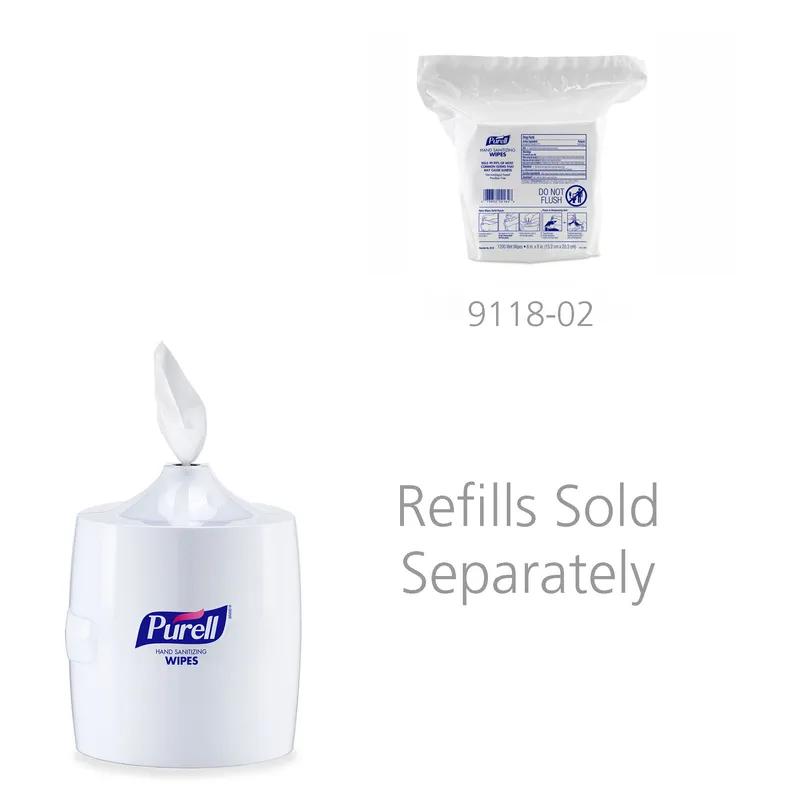 Purell® Wipe Dispenser 13.38X11X11.06 IN White Plastic Wall Mount 1/Each
