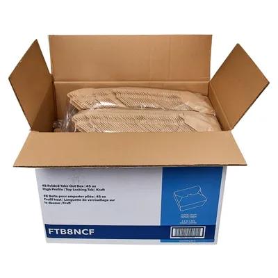 Victoria Bay #8 Take-Out Box Fold-Top 5.9X4.6X2 IN Paper Kraft 300/Case