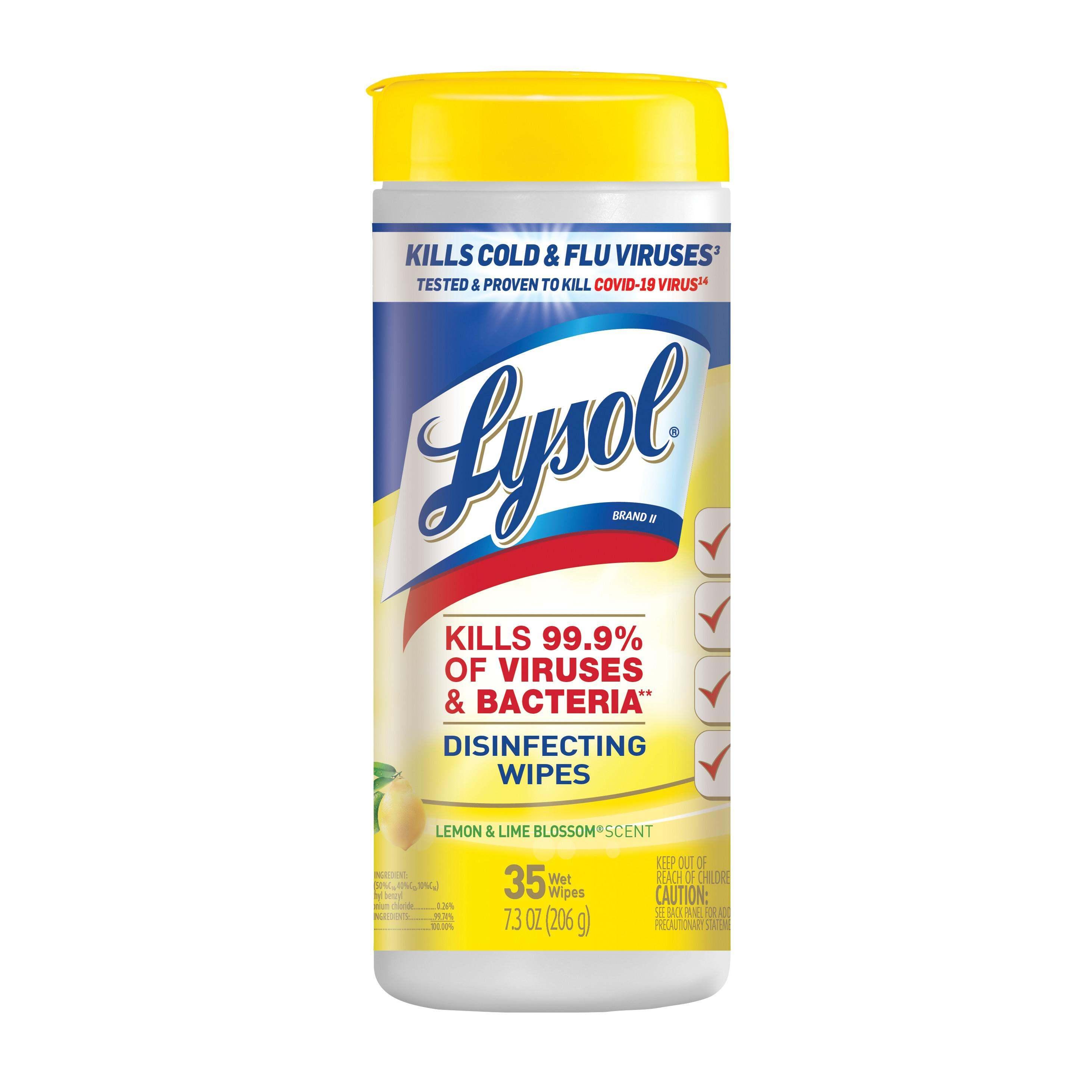 Lysol® Sanitizing Wipes 35 Count/Pack 12 Packs/Case 420 Count/Case