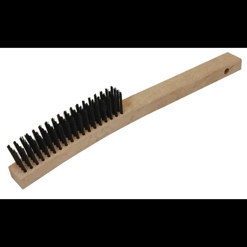 O-Cedar® Wire Brush Scratch Curved Handle With 10IN Handle 4IN Head 1/Each