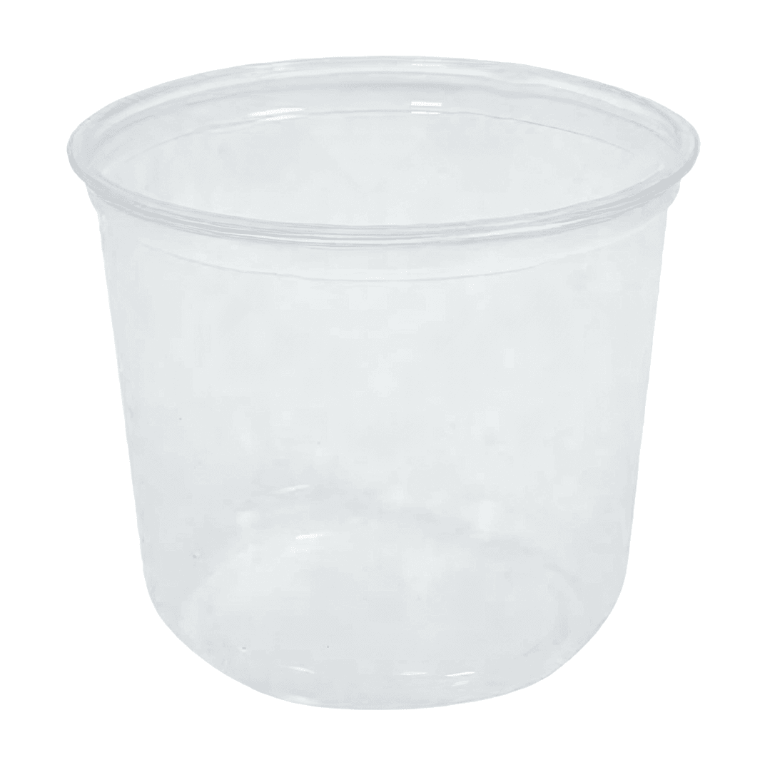 Deli Container Base 24 OZ PP Clear Round 500/Case