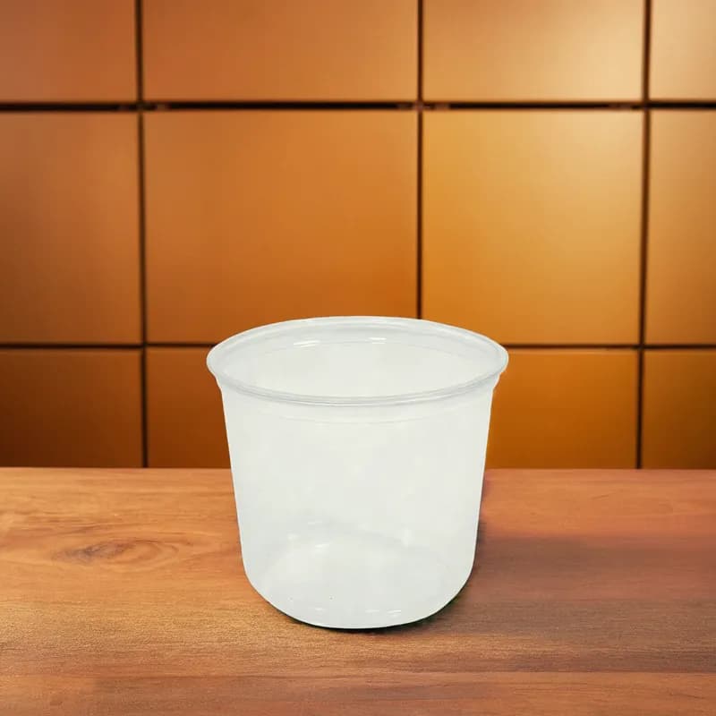 Deli Container Base 24 OZ PP Clear Round 500/Case