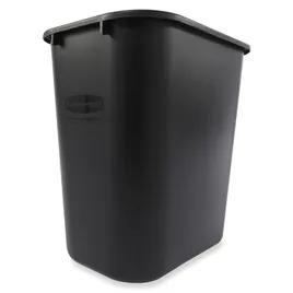 1-Stream Trash Can 14.75X10.5X15 IN 7 GAL 28 QT Black Rectangle Resin Deskside Food Safe 1/Each