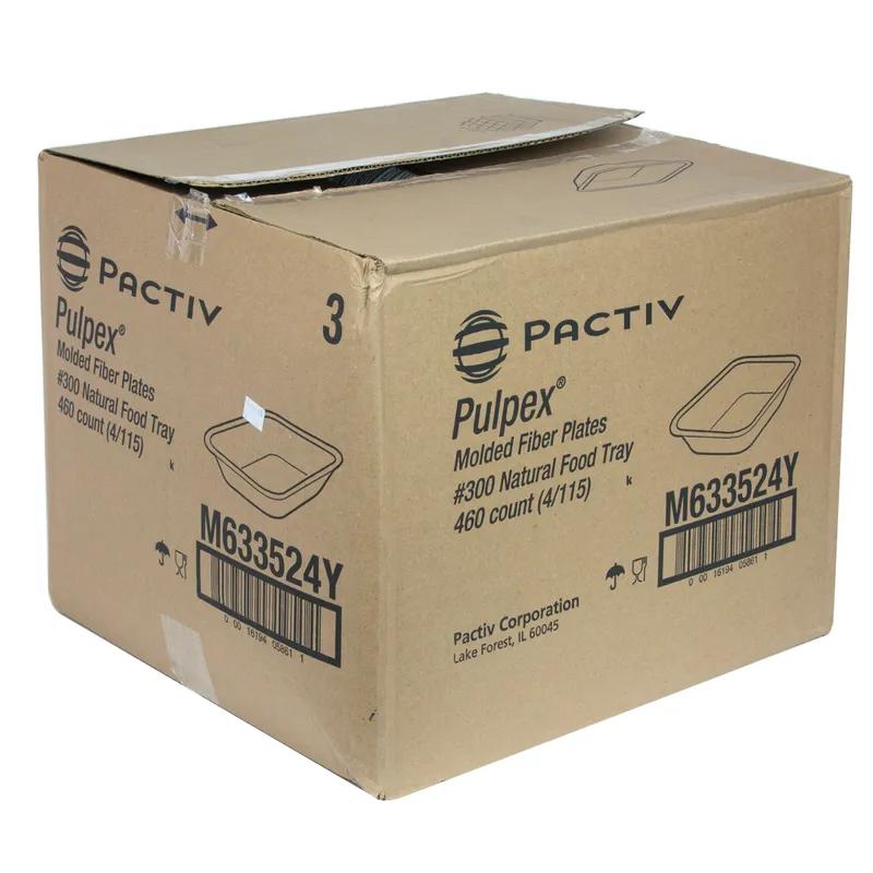 SAV A DAY Take-Out Container Base 9.1X6.9X1.75 IN Molded Fiber Natural Boat 460/Case