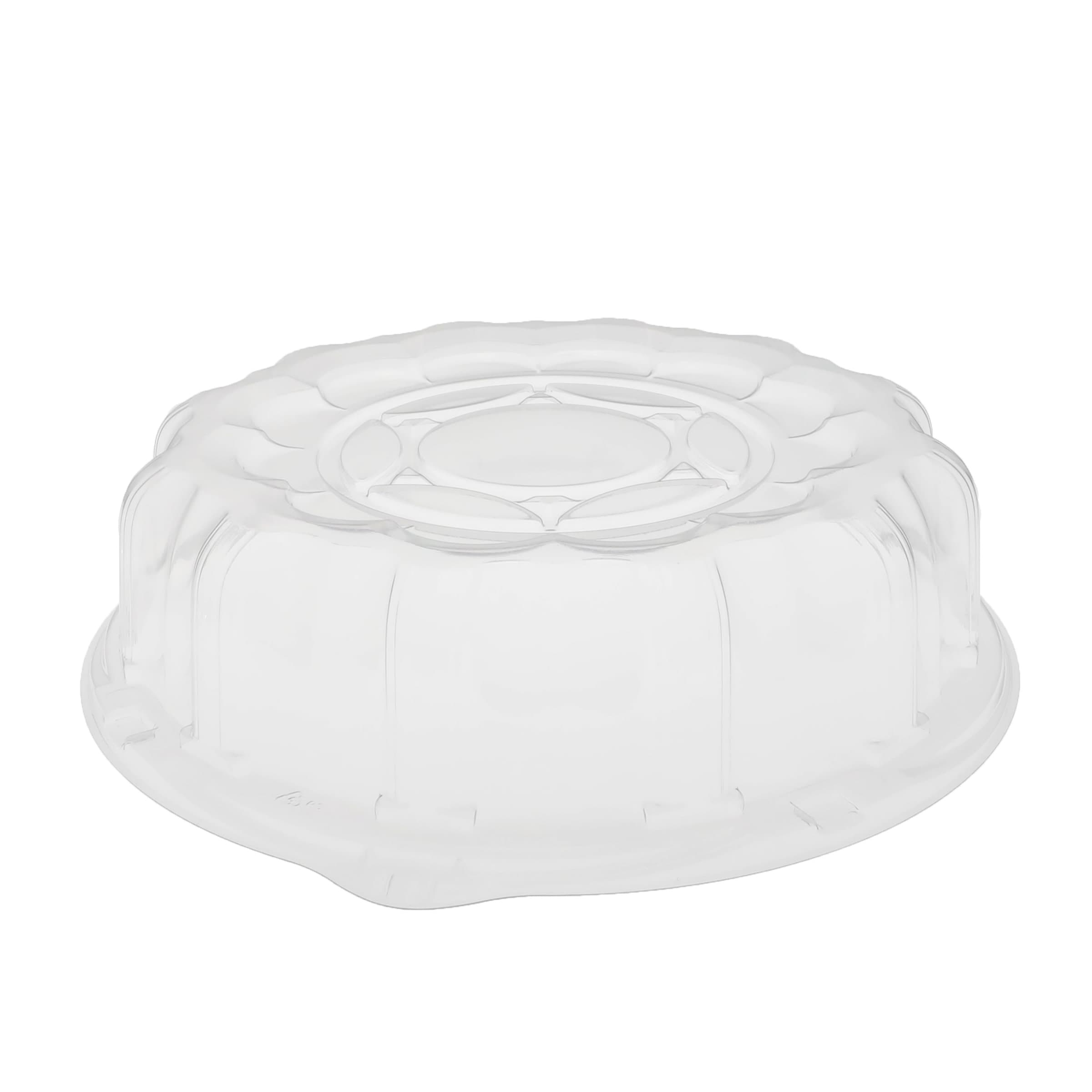 Caterware® Lid Dome 12X3.5 IN 1 Compartment OPS Clear Round For Container 50/Case