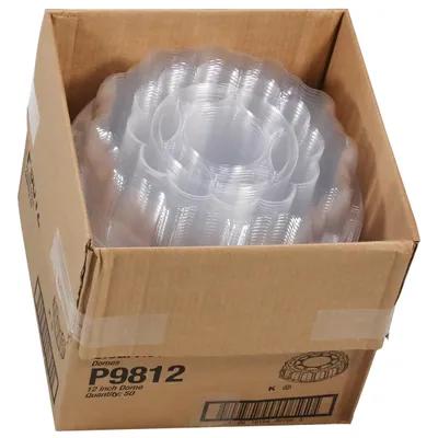 Caterware® Lid Dome 12X3.5 IN 1 Compartment OPS Clear Round For Container 50/Case