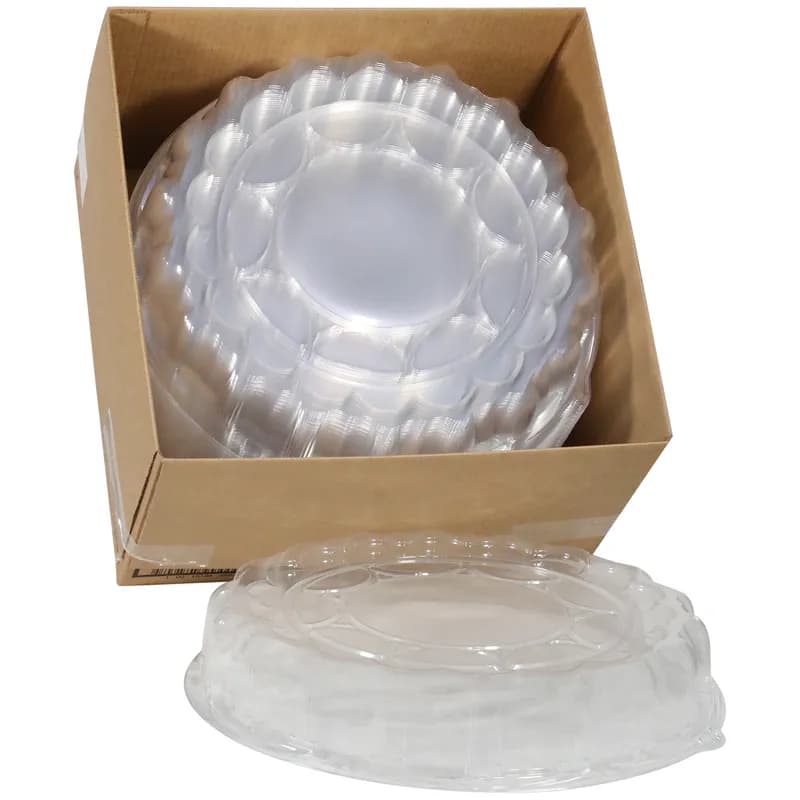 ClearView® Lid Dome 18X4 IN OPS Clear Round For Container 50/Case