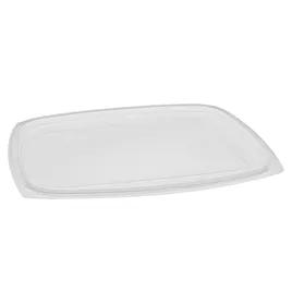 Lid Flat 9X7.375X0.188 IN 1 Compartment OPS Clear Rectangle For 48-64 OZ Deli Container 220/Case