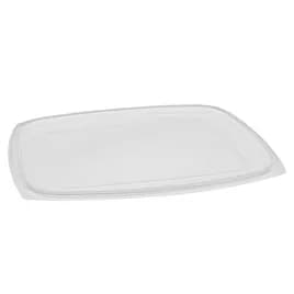 Lid Flat 9X7.375X0.188 IN 1 Compartment OPS Clear Rectangle For 48-64 OZ Deli Container 220/Case