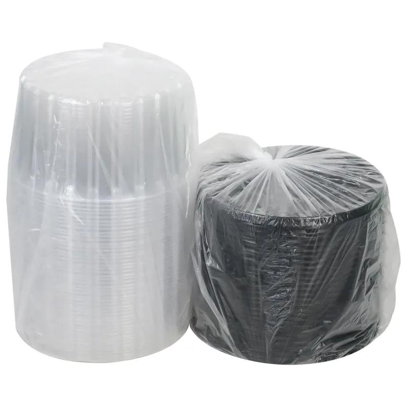 Cake Container & Lid Combo With High Dome Lid 10.25X3.875 IN OPS Clear Black Round Deep 100/Case