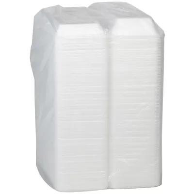 Take-Out Container Hinged With Dome Lid 9.3X6.2X3.3 IN Polystyrene Foam White Rectangle 220/Case