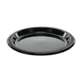 Plate 8.9X0.9 IN HIPS OPS Black Round 400/Case