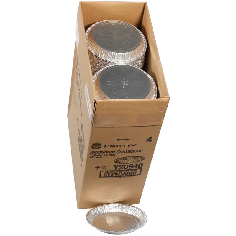 Pie Pan 22 OZ 8.2X1 IN Aluminum Silver 400/Case