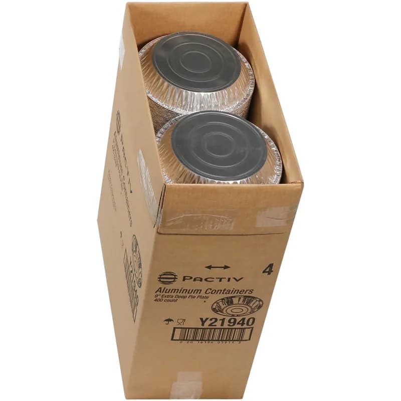 Pie Pan 30 OZ 9X1.3 IN Aluminum Silver Extra Deep 400/Case