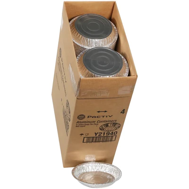 Pie Pan 30 OZ 9X1.3 IN Aluminum Silver Extra Deep 400/Case