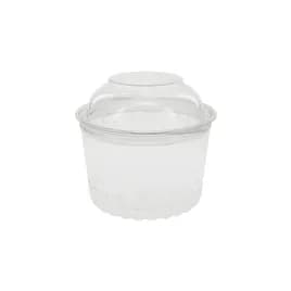 Sho-Bowl Bowl & Lid Combo With Dome Lid 16 OZ PET Clear Round Hinged 250/Case