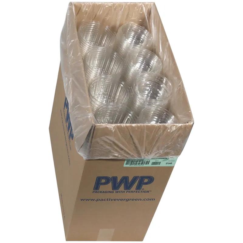 Sho-Bowl Bowl & Lid Combo With Dome Lid 16 OZ PET Clear Round Hinged 250/Case