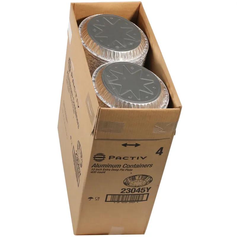 Pie Pan 32 OZ 10X1.09 IN Aluminum Silver Extra Deep 400/Case