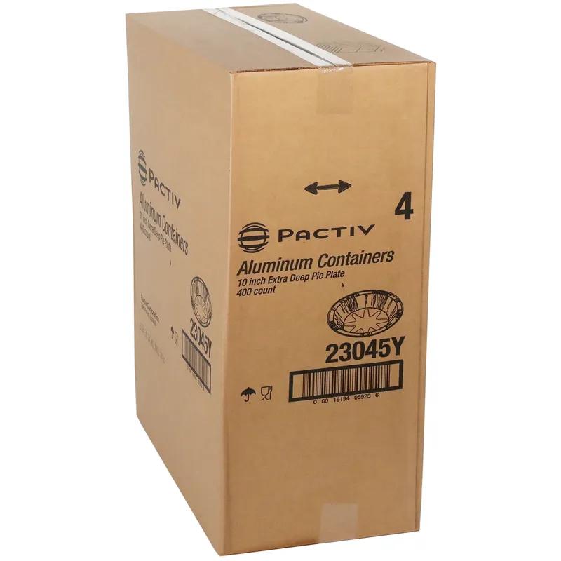 Pie Pan 32 OZ 10X1.09 IN Aluminum Silver Extra Deep 400/Case