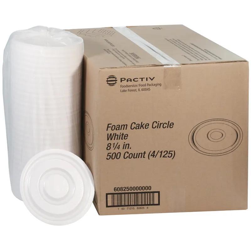 Cake Circle 8.25 IN Polystyrene Foam White Round 500/Case
