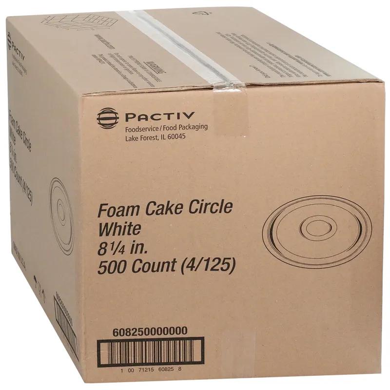 Cake Circle 8.25 IN Polystyrene Foam White Round 500/Case