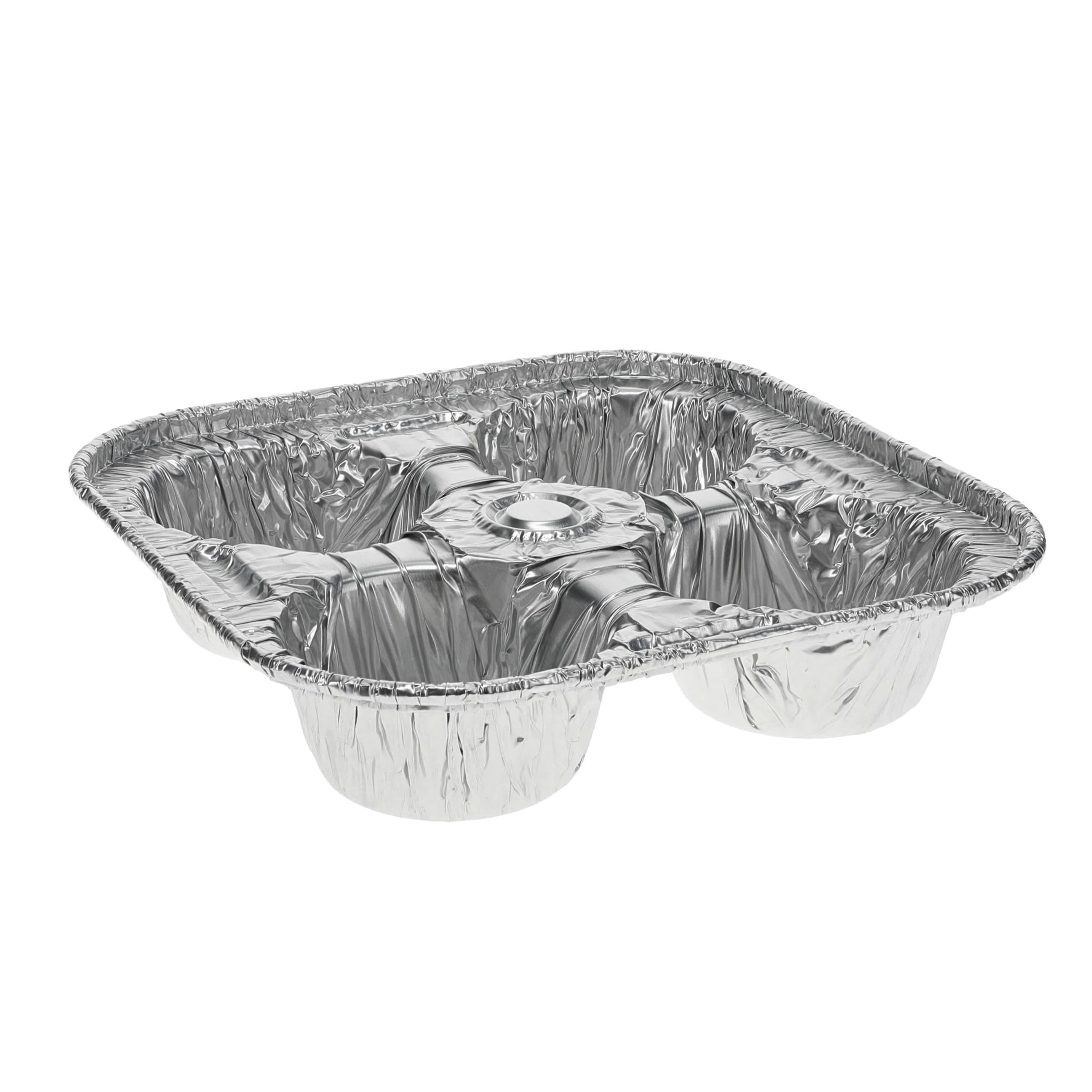 Cupcake & Muffin Pan 7.13X7.13X1.9 IN 4 Compartment Aluminum Silver Square 200/Case