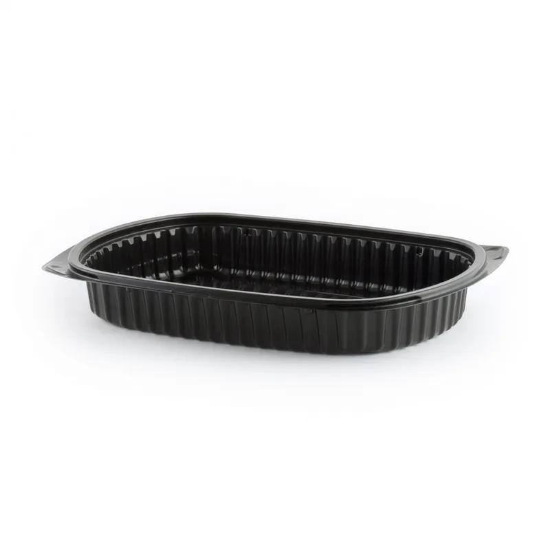 Take-Out Container Base 7X10 IN PP Black Microwave Safe 250/Case