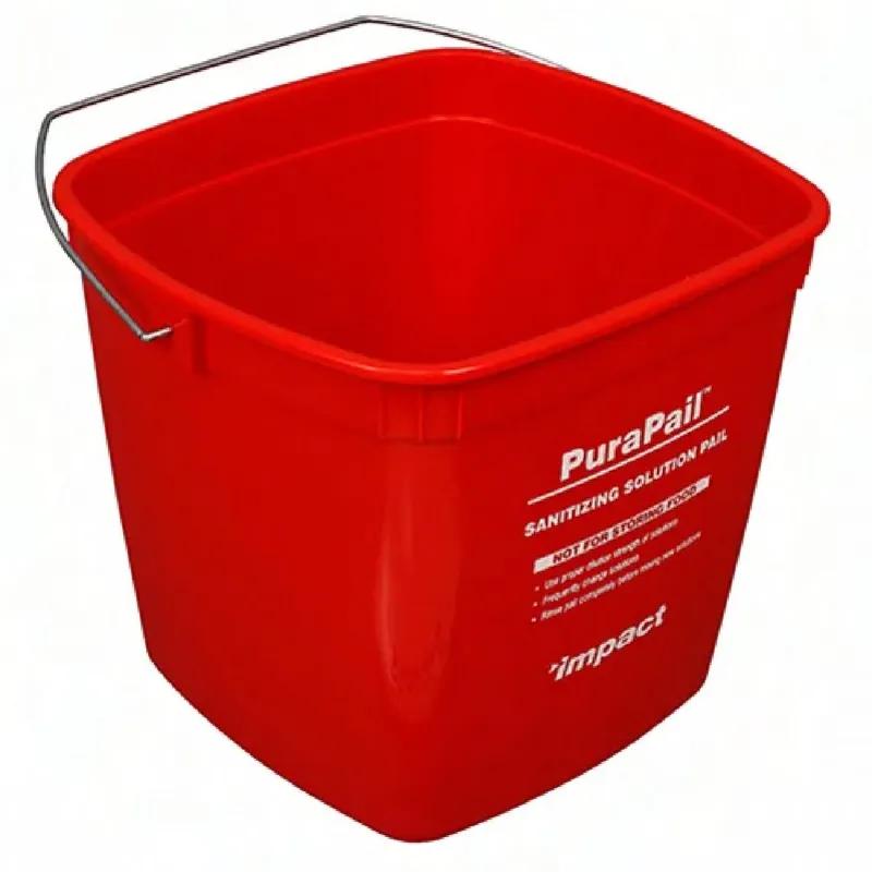 Impact® Utility PuraPail Sanitizer Pail 6 QT PE Red 12 Count/Case