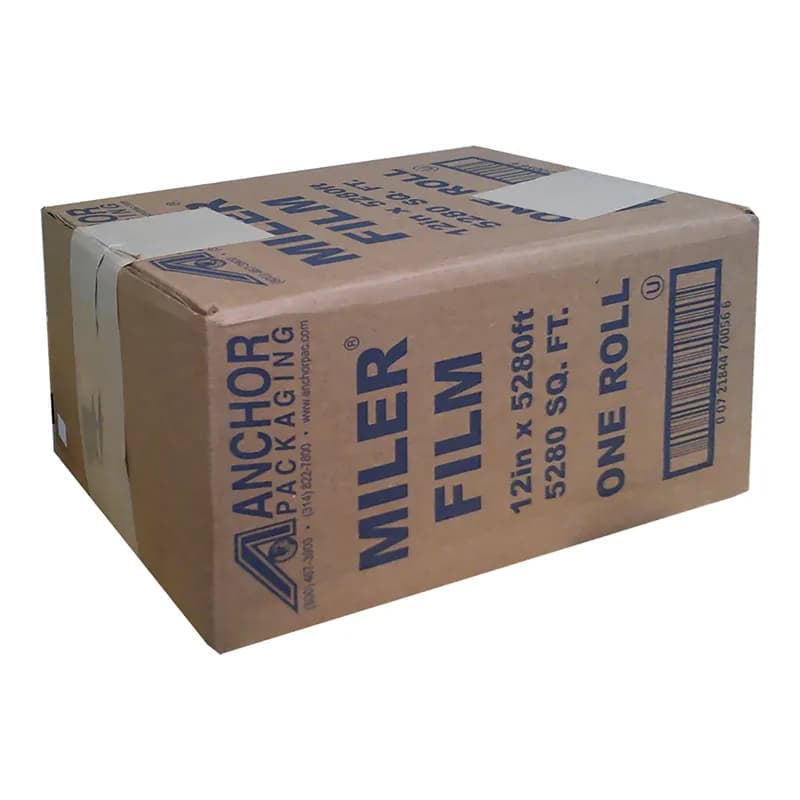 Miler® Cling Film Roll 12IN X5280FT PVC Clear With Blade Freezer Safe 1/Roll